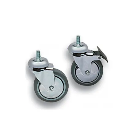 Zestaw 4 Kółek Do Szaf Rack 19, Skrętne Z Hamulcem, Pin M10